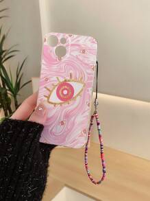 Étui de téléphone avec motif oculaire et cordon, version internationale, pas la version domestique - Multicolore - Voir 2