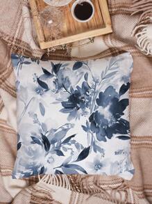 1入組無填充物花卉印花腰枕套現代織物裝飾抱枕套 - 彩色 - 查看 3