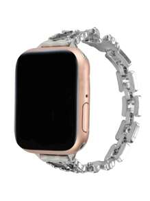 蝴蝶裝飾錶帶適用於Apple Watch - 黑色 - 查看 3