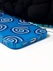 Line Pattern Anti-fall Phone Case With Lanyard - Multicolor - View 3