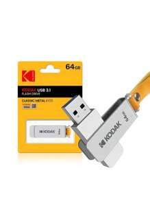 柯達 K133 USB3.1 閃存盤 64GB 128GB 256GB 金屬閃存盤 適用於 PC/筆記本電腦 - 黃色 - 查看 6