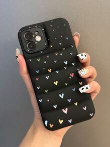 Heart Pattern Phone Case Compatible With iPhone 15/15Pro/15Plus/15Promax - Multicolor - View 3