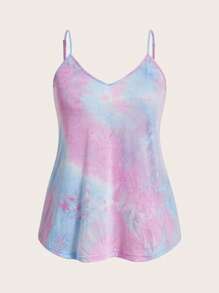 SHEIN Essnce Plus Tie Dye Cami Top For Summer - Multicolor - View 2