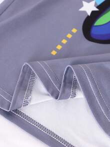 小男童遊戲手柄圖案T恤和短褲 - 彩色 - 查看 6