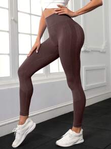 Yoga Basic 寬腰帶運動打底褲