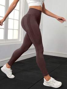 Yoga Basic 寬腰帶運動打底褲