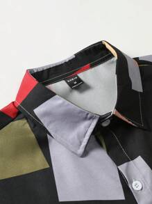 Manfinity RSRT Men Geo Print Shirt Without Tee - Multicolor - View 4