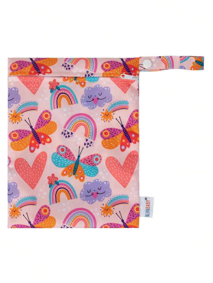 ALVABABY 嬰兒蝴蝶圖案尿布包 - 彩色 - 查看 1
