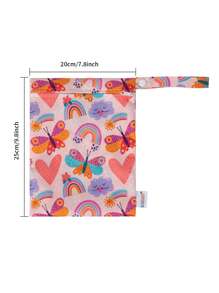 ALVABABY 嬰兒蝴蝶圖案尿布包 - 彩色 - 查看 4