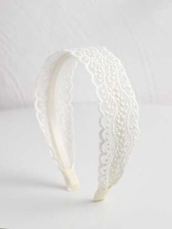 Boho Spetsdekor Breda Pannband Tiaror Alla hjärtans dag, Hårband, Hårringar Pannband Håraccessoarer