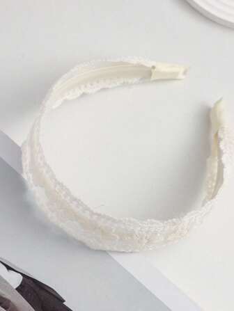 1pc Women Flower Embroidered Headband Elegant Piranha Flower Valentine's Day,Hairband ,Hair Hoop,Hairband,Hair Hoop Headbands Hair Accessories