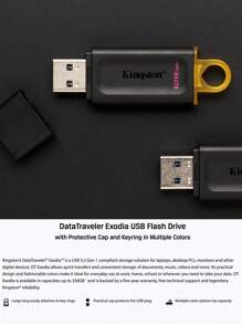 KINGSTON Kingston Pen Drive USB 3.2 ad alta velocità da 1 pezzo Flash Drive di grande capacità 32 GB/64 GB/128 GB/256 GB per auto Song Computer Business Office