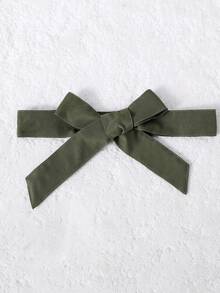 女孩1入組雙口袋前紐扣無袖繫腰帶洋裝 - 軍綠色 - 查看 6