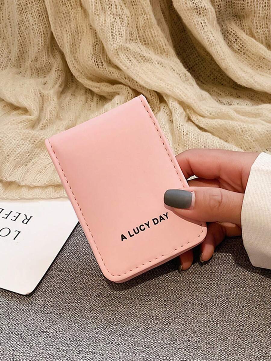 Túi đựng son môi họa tiết chữ cái màu hồng dành cho du lịch Ký túc xá đại học Essentials - Hồng - Xem 1