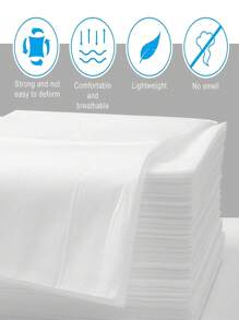 20pcs White Disposable Flat Sheet - White - View 3