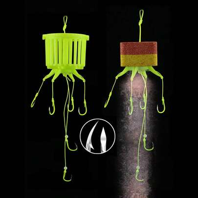 NIUTIANYANG 1入組碳素鋼釣魚鉤帶倒鉤