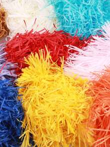 1pack 30g/50g/100g/200g/500g Colorful Raffia Shreds Paper Filler, Nest Grass, Suitable For Wedding Favor Boxes, Gift Boxes Packaging Valentine Day - Beige - View 4