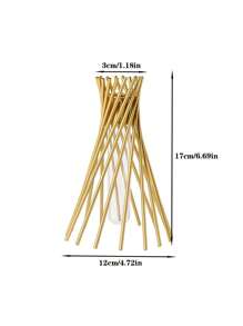 1入組鐵鏤空花瓶 - 金色 - 查看 3