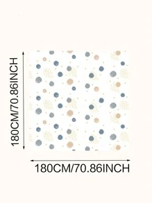 5入組/套PEVA一次性桌布花卉圖案一次性桌布派對用 - 杏色 - 查看 2