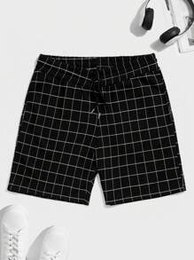 RueChic Homme Short à carreaux à cordon