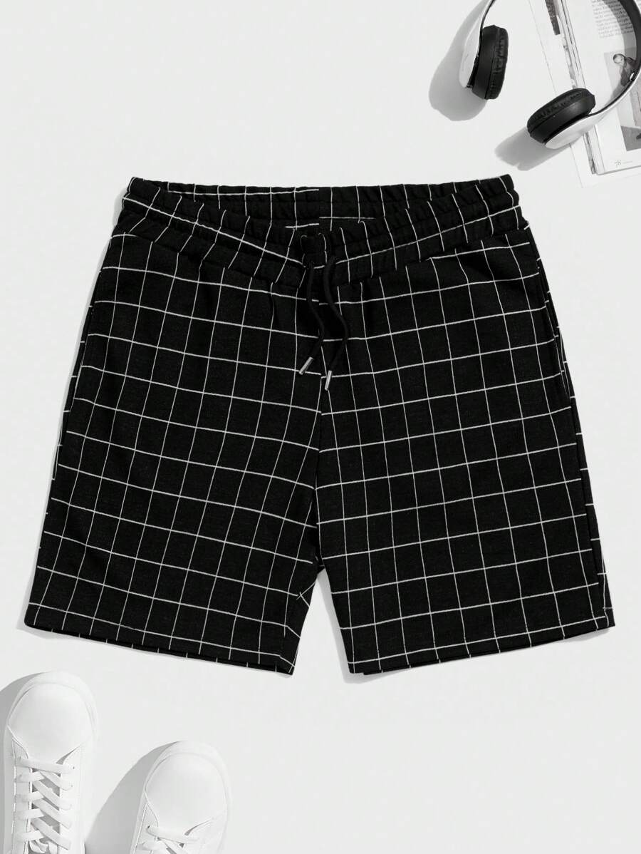 RueChic Homme Short à carreaux à cordon