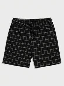 RueChic Homme Short à carreaux à cordon