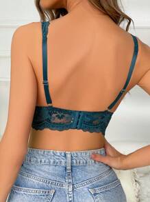 花卉蕾絲貝殼邊無鋼圈內衣