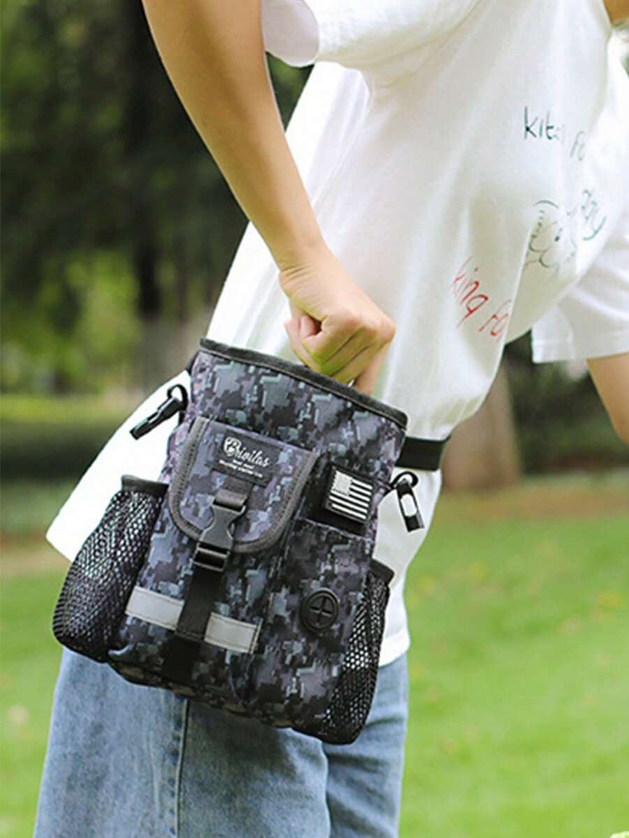 1pc Polyester Multi-layer Pet Treat Pouch For Dog For Outdoor - Multicolor - View 1