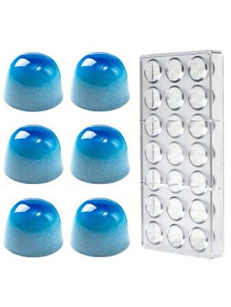 1 st chokladform av plast med flera rutnät