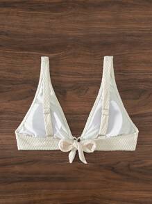 SHEIN Swim 心环相连比基尼泳裝上衣