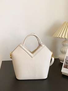 迷你包絲巾裝飾可調節帶 - 白色 - 查看 2