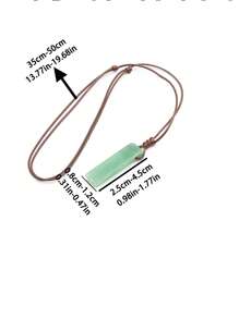 1 Cái Ngẫu Nhiên Thời Trang Pha Lê Tự Nhiên Viền Hình Học Mặt Dây Chuyền Vòng Cổ Ngày Quà Tặng Cho Nữ - Nhiều màu - Xem 3