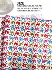 1 pieza Tela DIY con patrón de lazo - Multicolor - Ver 2