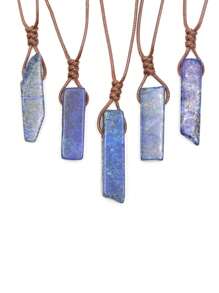 1 Cái Ngẫu Nhiên Thời Trang Pha Lê Tự Nhiên Viền Hình Học Mặt Dây Chuyền Vòng Cổ Ngày Quà Tặng Cho Nữ - Nhiều màu - Xem 12