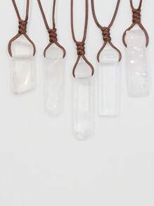 1 Cái Ngẫu Nhiên Thời Trang Pha Lê Tự Nhiên Viền Hình Học Mặt Dây Chuyền Vòng Cổ Ngày Quà Tặng Cho Nữ - Nhiều màu - Xem 13