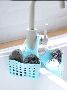 1pc Hanging Drain Basket - Blue - View 1