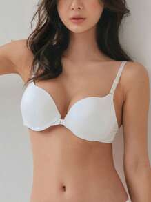 DAZY Solid Underwire Bra - White - View 4