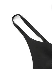Ocili Leisure Stretchy & Smooth Seamless No Show No Padding Wireless Lounge Bralette - Black - Black - View 9