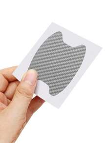 4 miếng dán bảo vệ tay lái xe mô hình hình học - Bạc - Xem 3