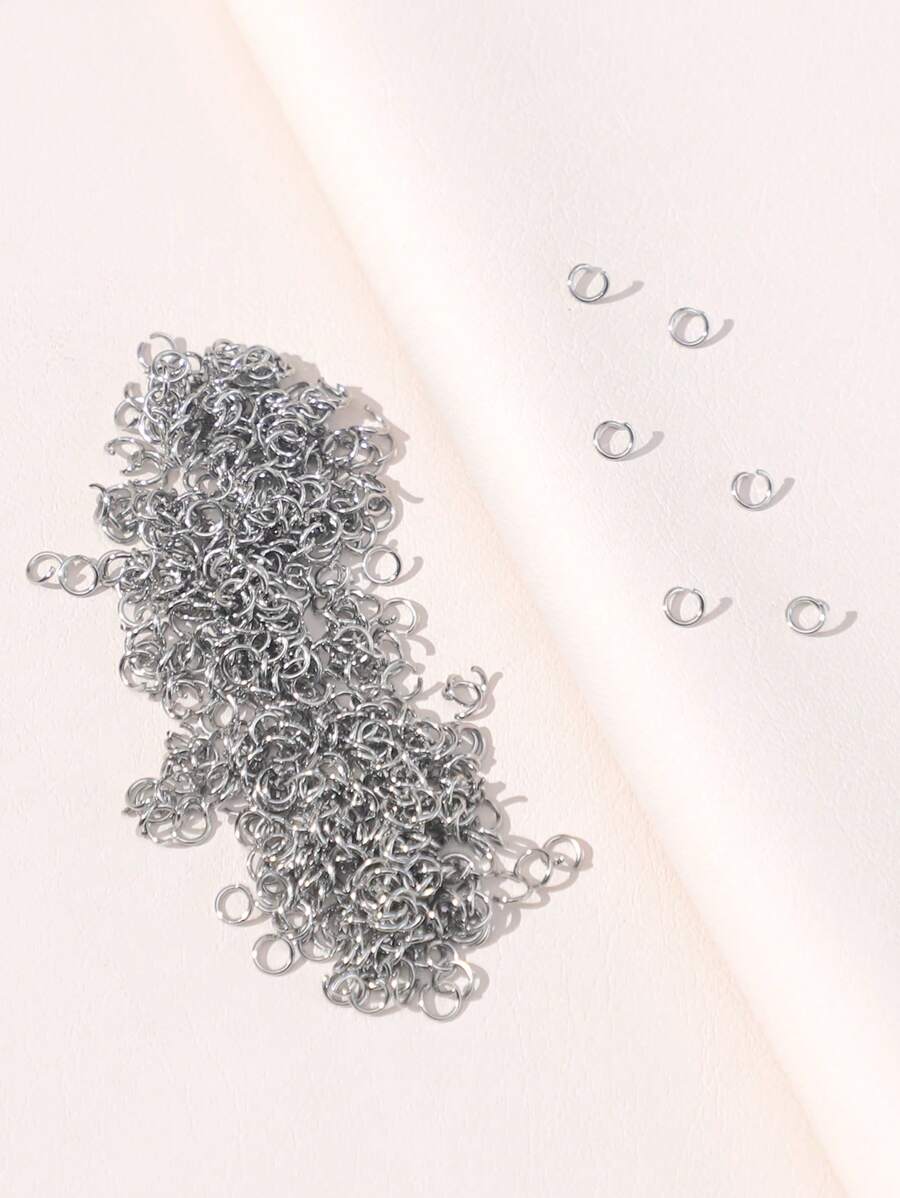 400pcs Stainless Steel Open Jump Rings Essential DIY Jewelry Making Supplies - Silver - View 1