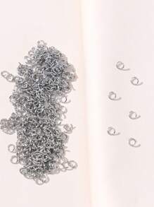 400pcs Stainless Steel Open Jump Rings Essential DIY Jewelry Making Supplies - Silver - View 2
