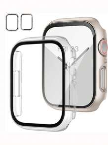 2入組二合一屏幕保護膜和保護殼適用於Apple Watch - 彩色 - 查看 1