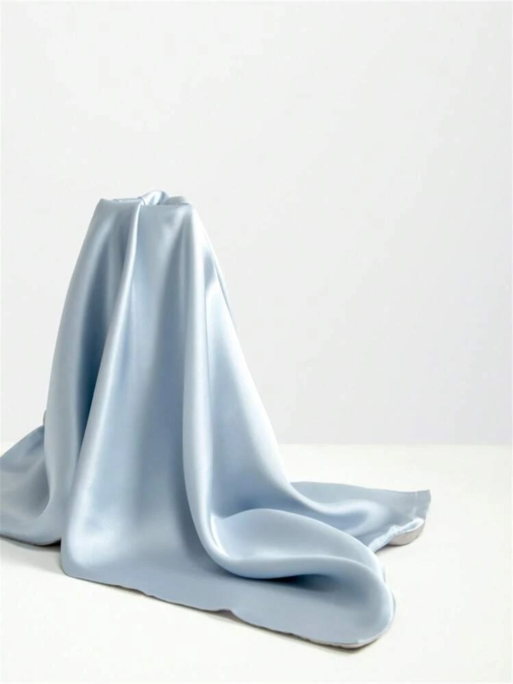 1 pièce Taie d'oreiller en soie mûrier pure de 22 mm, blanc/doré café/bleu/beige/champagne. Tailles disponibles : 48*74cm/50*70cm/50*75cm/60*60cm/70*70cm/51*91cm - Bleu azur - Voir 3
