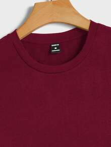 Manfinity RebelGame Hombres Camiseta reflectante con estampado de mando de juego - Burdeos - Ver 4