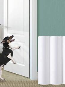 Transparent Vinyl Stickers For Furniture & Door Scratch Protection From Dog & Cat, S(5pcs)/m(5pcs)/l(1roll)/xl(1roll) - Clear - View 1