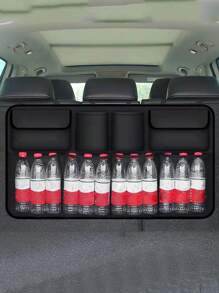 1入組車後備箱收納袋車後部座椅靠背懸掛包車存儲網汽車配件