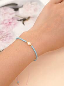 1 Miếng Tự nhiên Baroque & Cơm Đồ Trang trí ngọc trai Có thể điều chỉnh Vòng tay - Nhiều màu - Xem 2