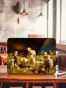 2pcs Sheep Pattern Case Compatible With MacBook Air - Multicolor - View 1