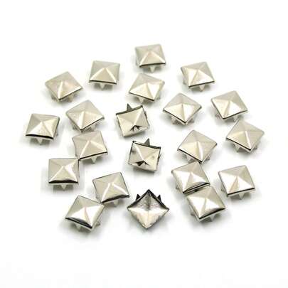 100 piezas/set Decoración de bricolaje 8mm de plástico DIY remache para