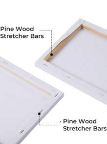 6pcs Solid Color Square Painting Canvas, Simple Multi-Purpose Canvas Board For Painting Back To School,Back To School,School Supplies